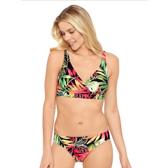 Ralph Lauren Midnight Tropical Surplice Bikini Top 4 NWT - Picture 3 of 5